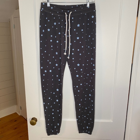 PJ Salvage Daily Doodles Stars Banded Pant- Black main image 1